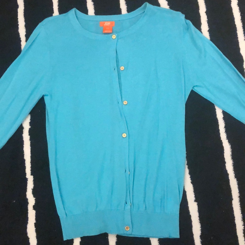 JOE FRESH blue cotton cardigan